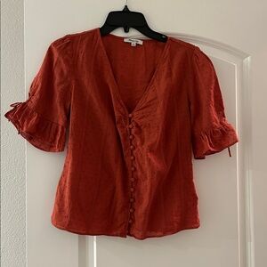 Madewell Terracotta Blouse
